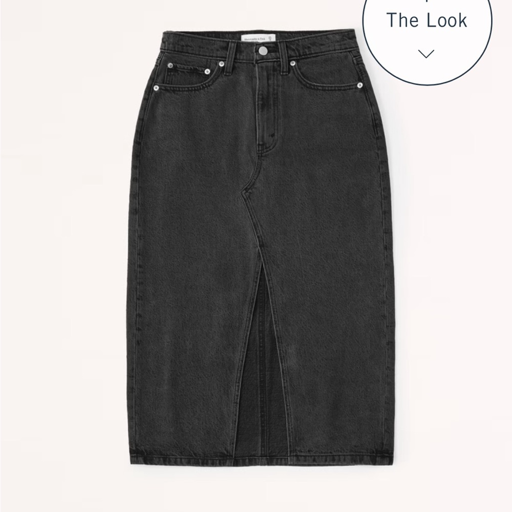 Abercrombie denim midi skirt